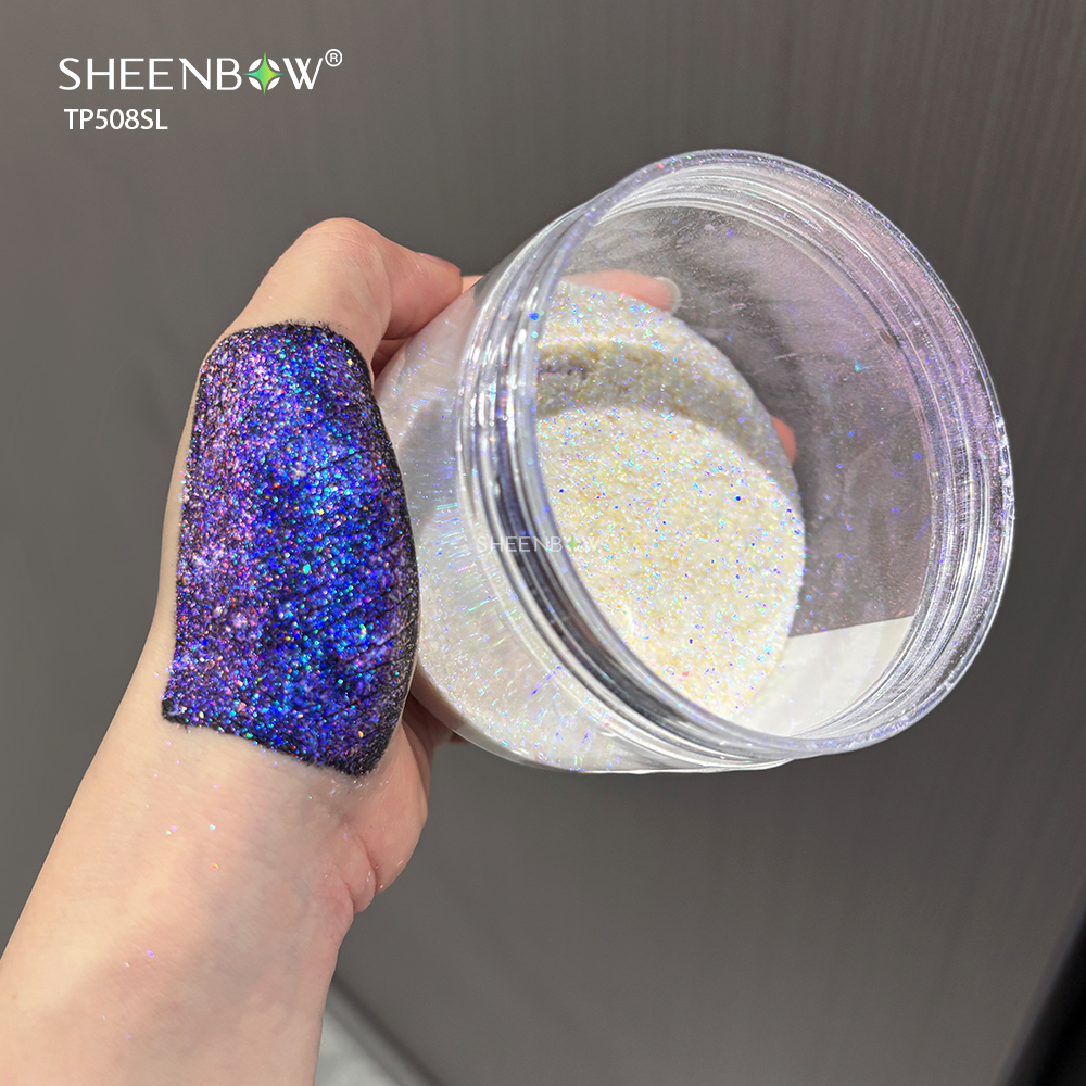 Aurora Chameleon Holographic for Eyeshadow — Cosmetic Grade — aurora, chameleon, holographic, color-shifting pigment