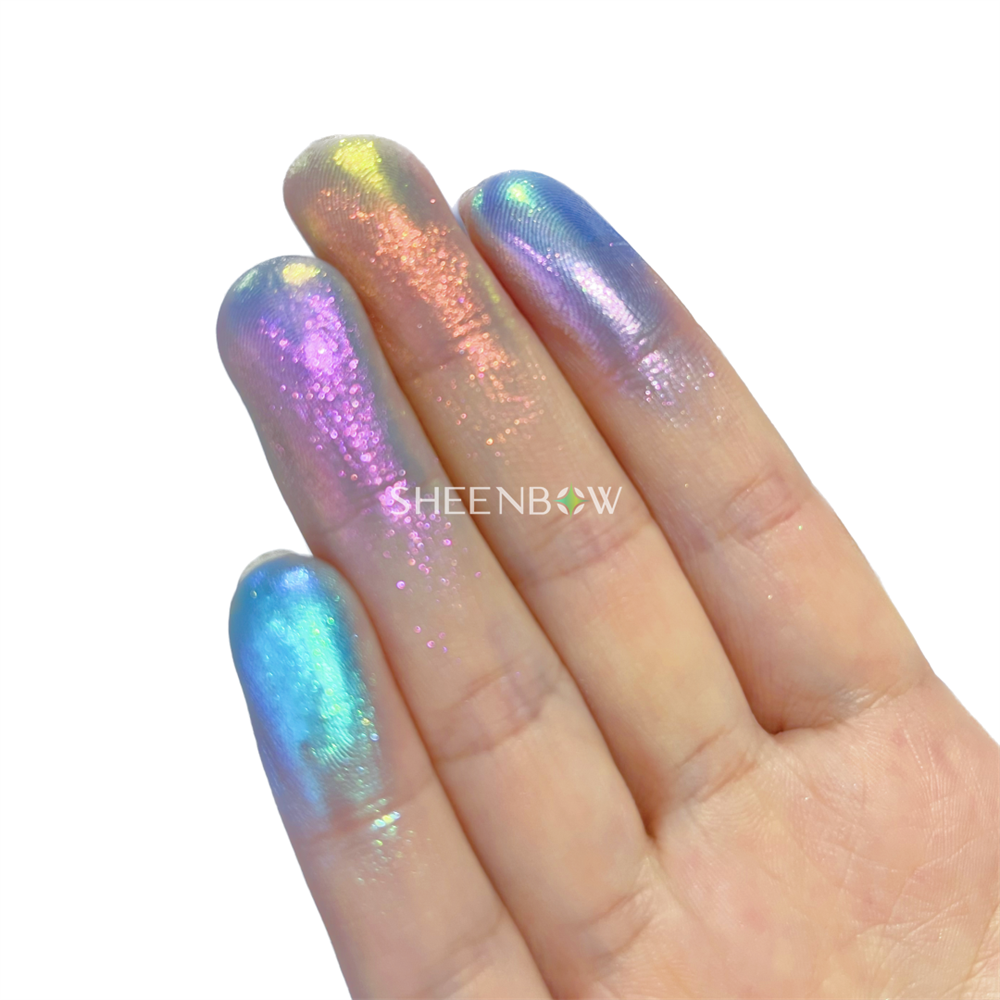 Aurora Multichrome Chameleon for Eyeshadow & Nail Art — aurora, multichrome, chameleon, iridescent pigment